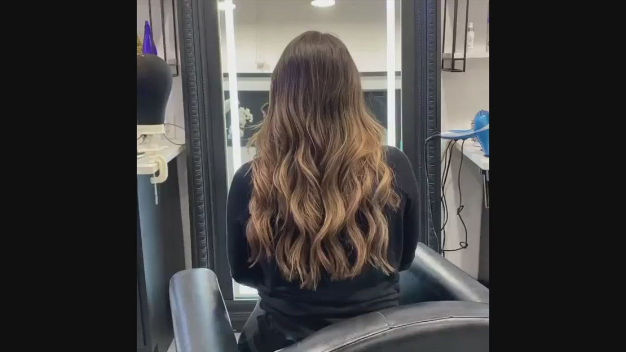 Long brown blonde balayage hair